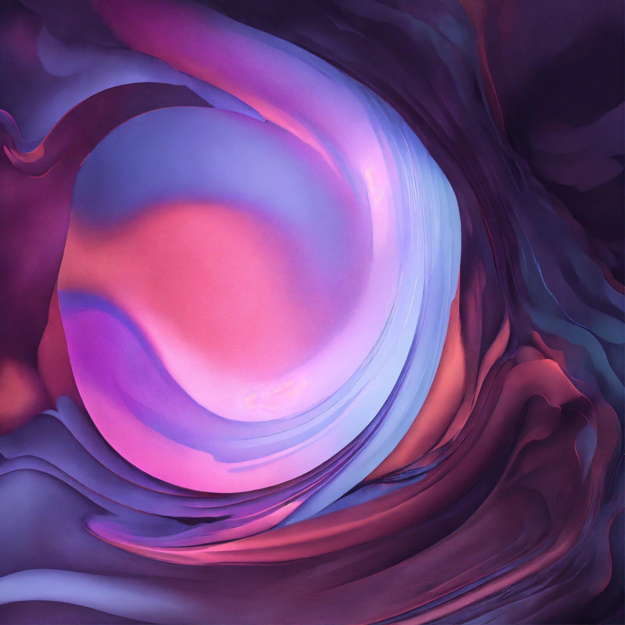 A Painting Of A Purple And Blue Swirl