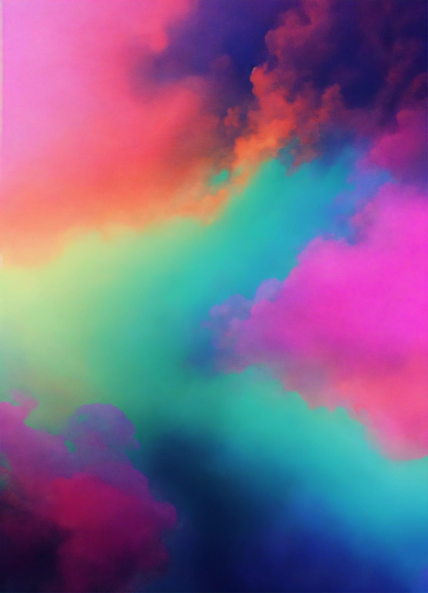 A Picture Of A Colorful Sky With Clouds