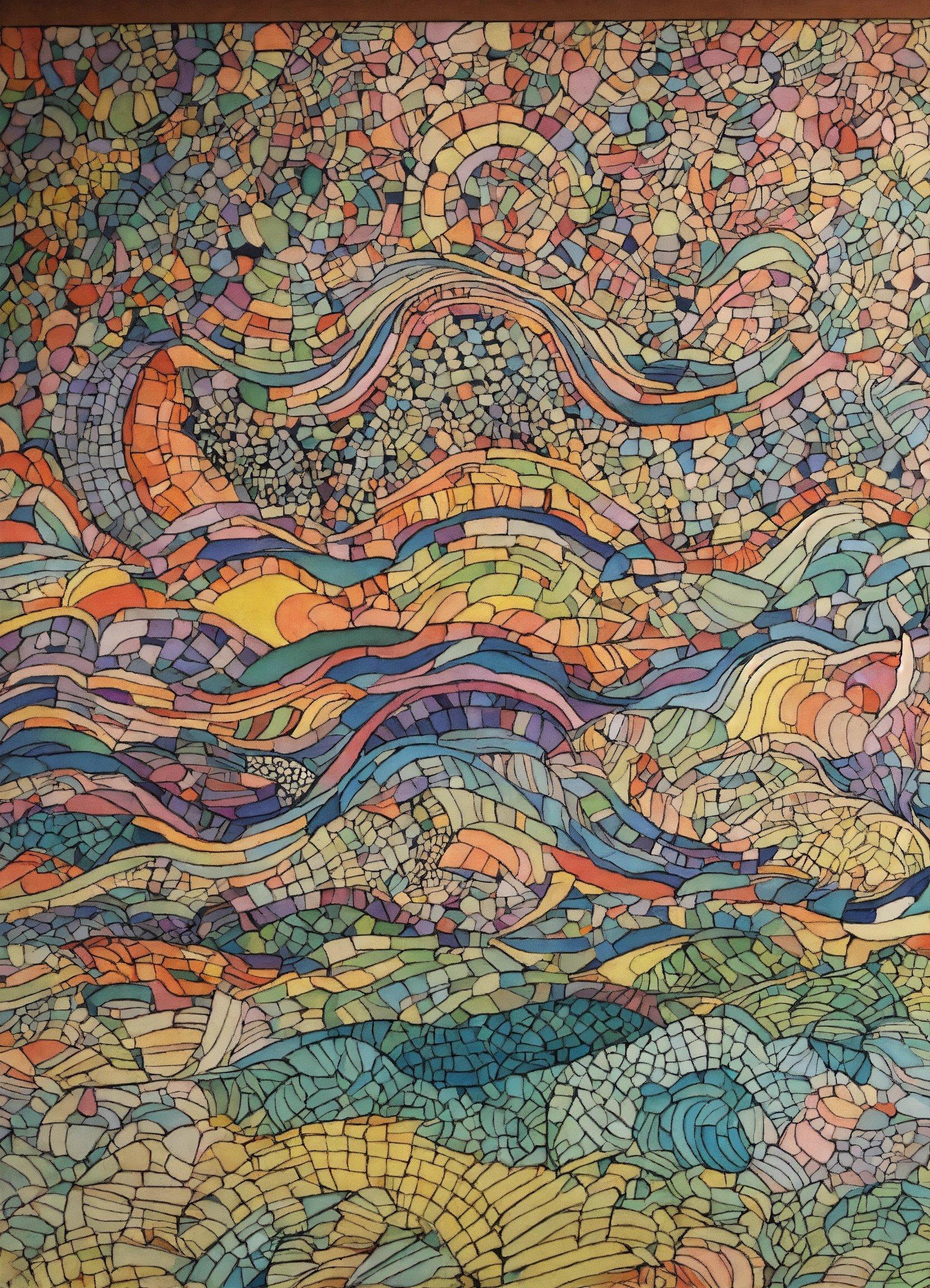 A Picture Of A Painting With A Lot Of Colors