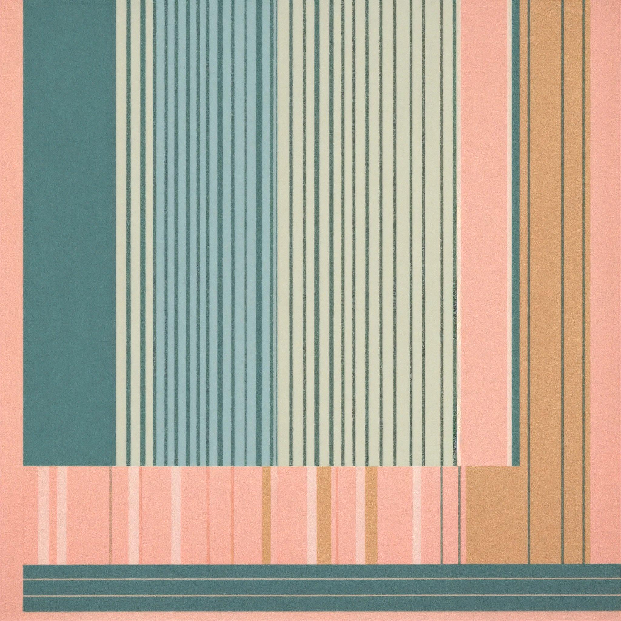 A Picture Of A Pink And Blue Striped Wall