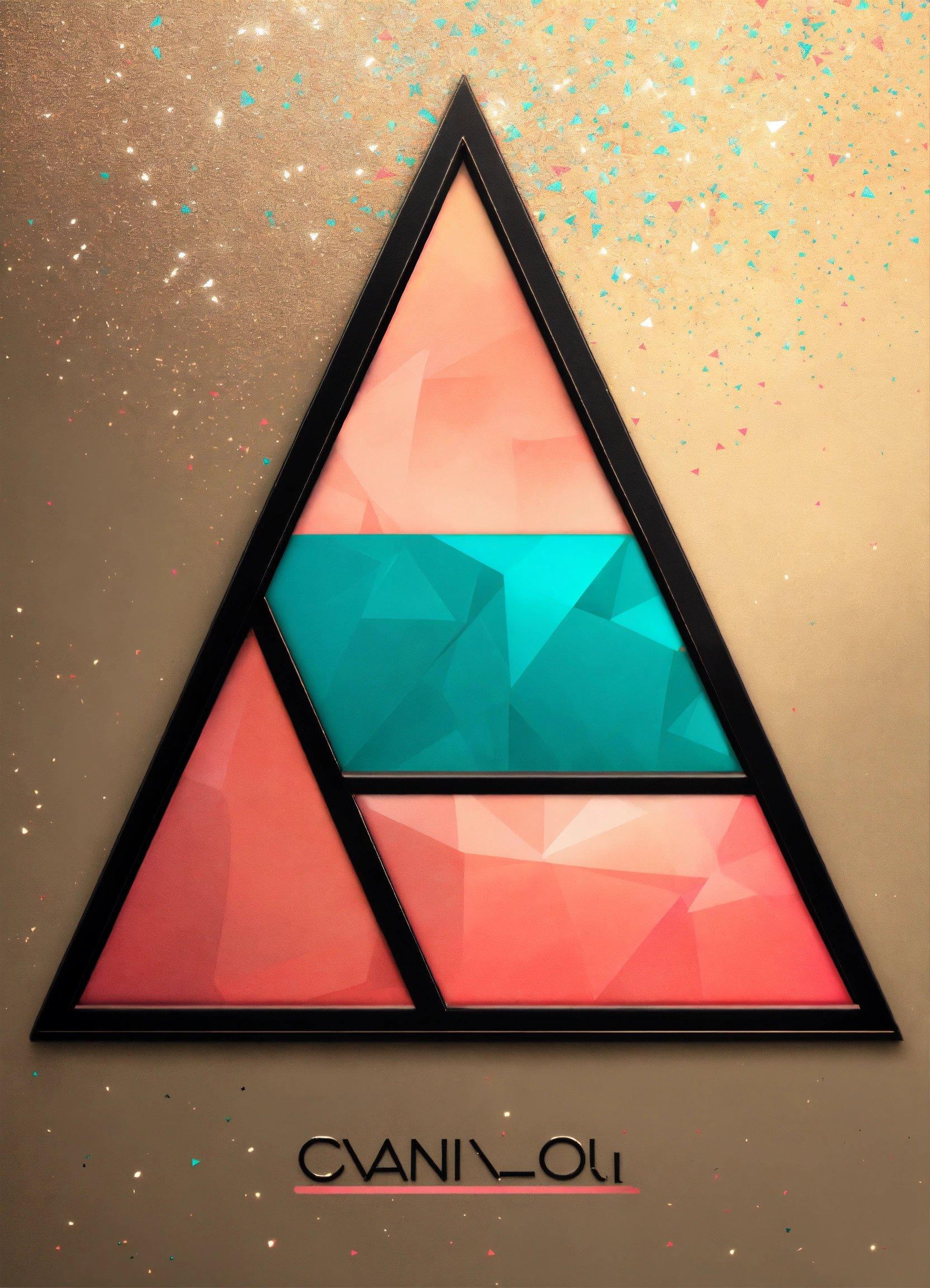 A Picture Of A Triangle On A Wall