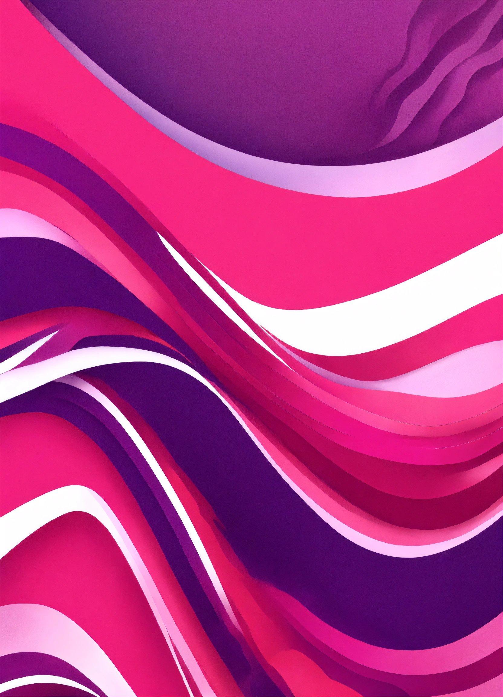 A Pink And Purple Background With Wavy Lines