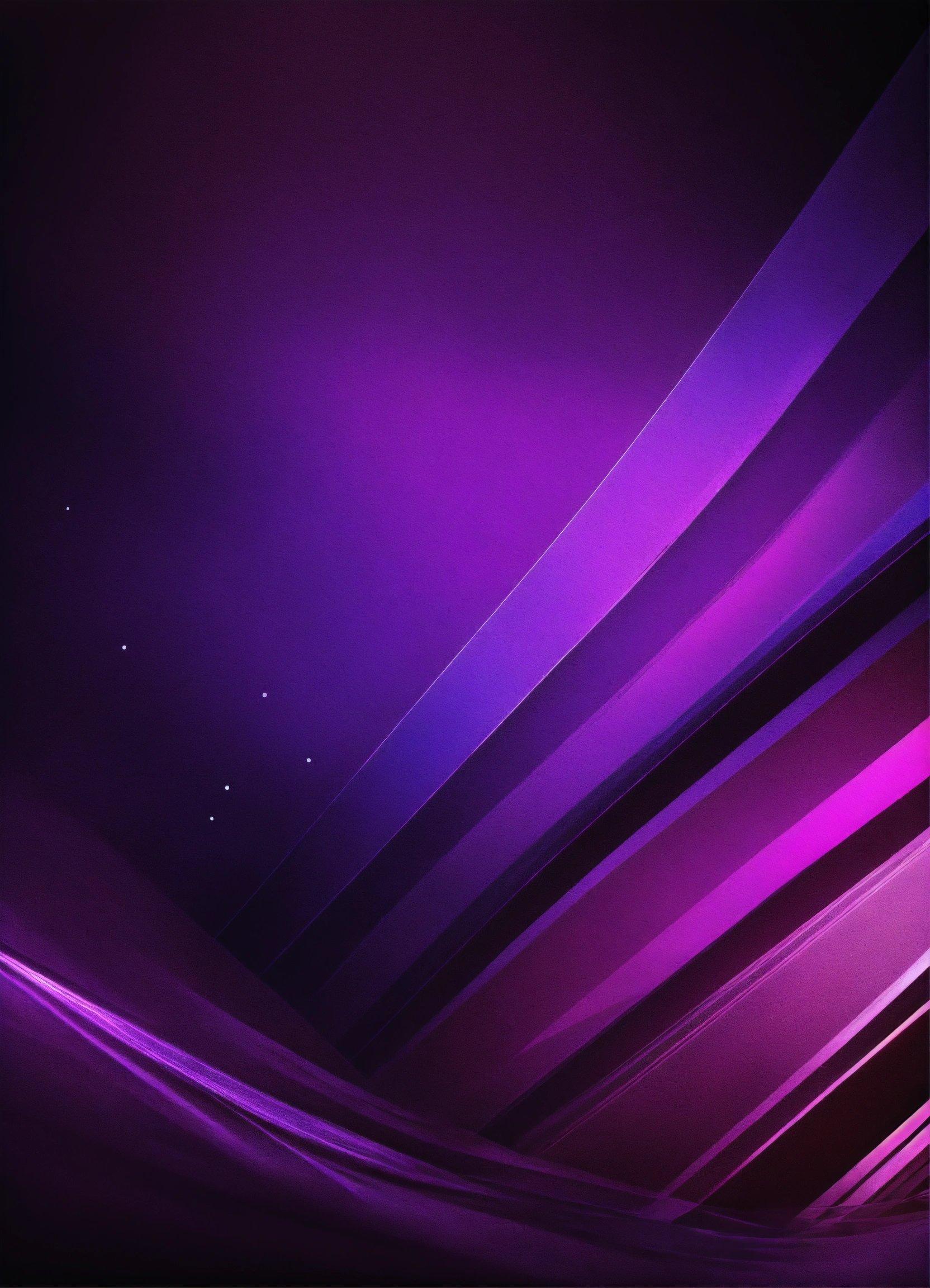 A Purple Abstract Background With Lines And Stars