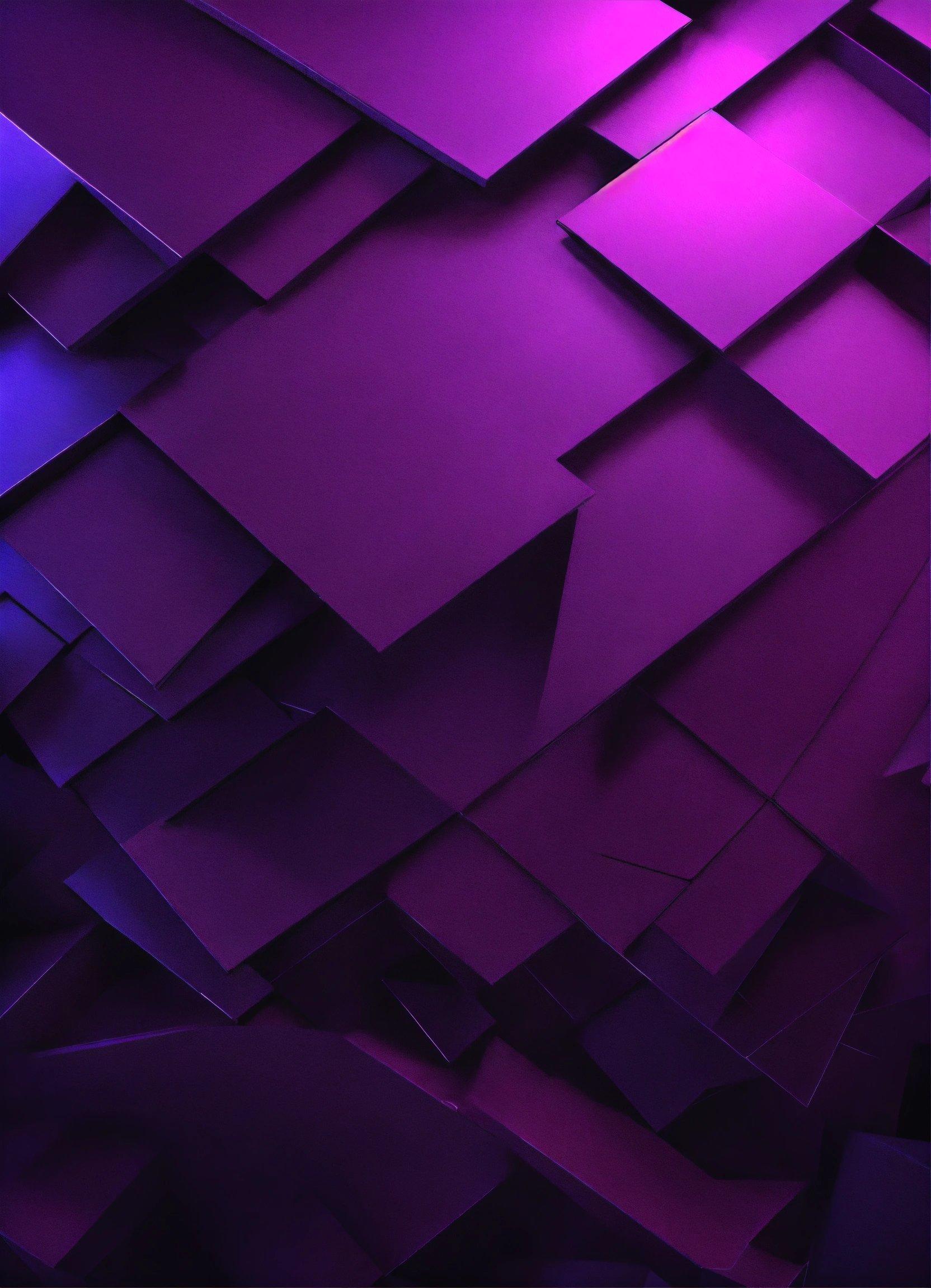 A Purple Abstract Background With Lots Of Different Shapes