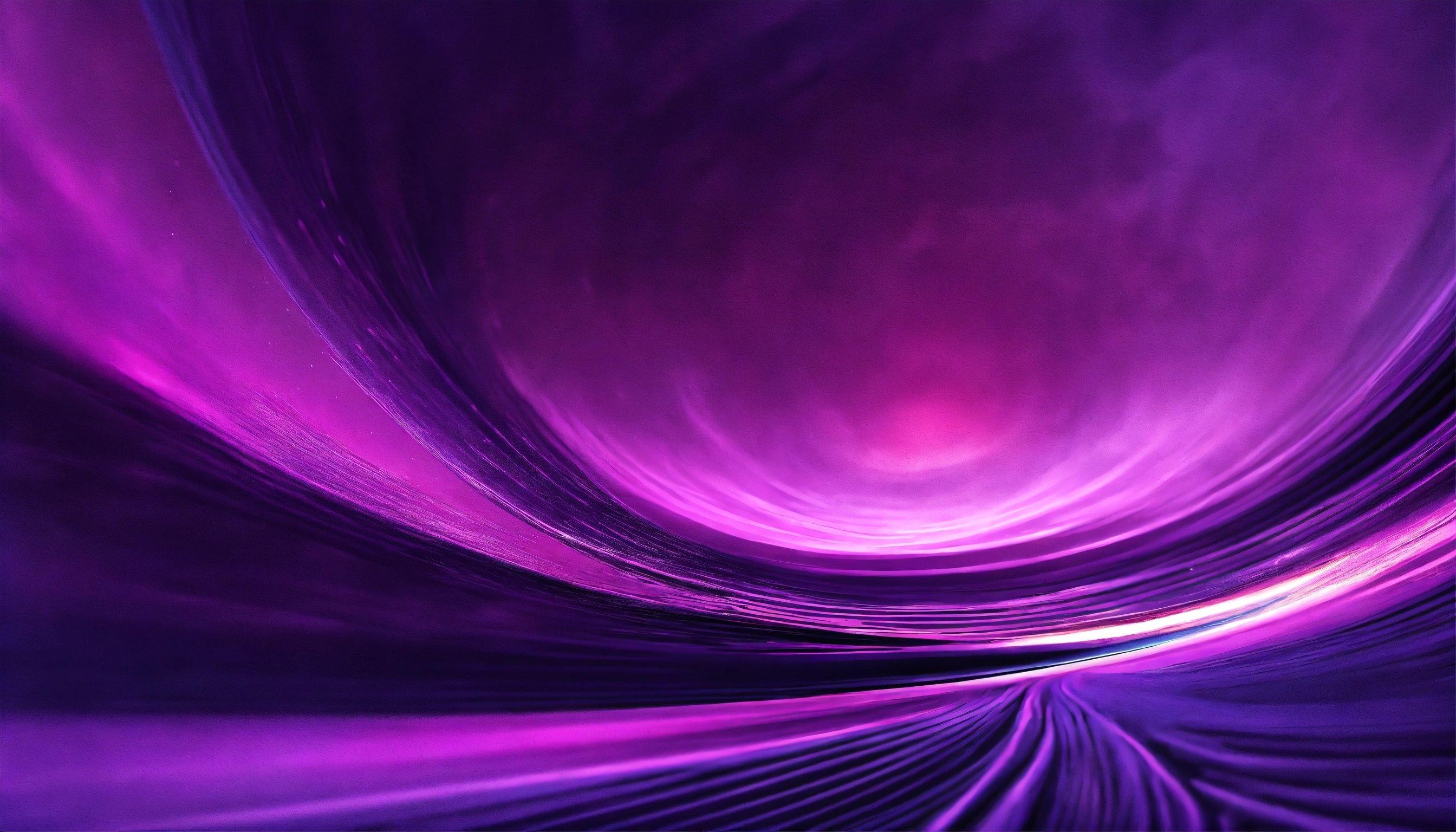 A Purple And Black Background With Swirls Of Light