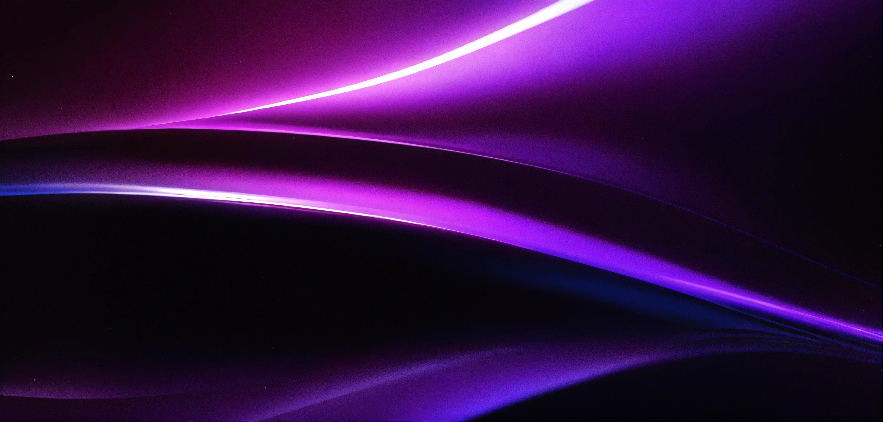 A Purple And Blue Abstract Wallpaper With Wavy Lines