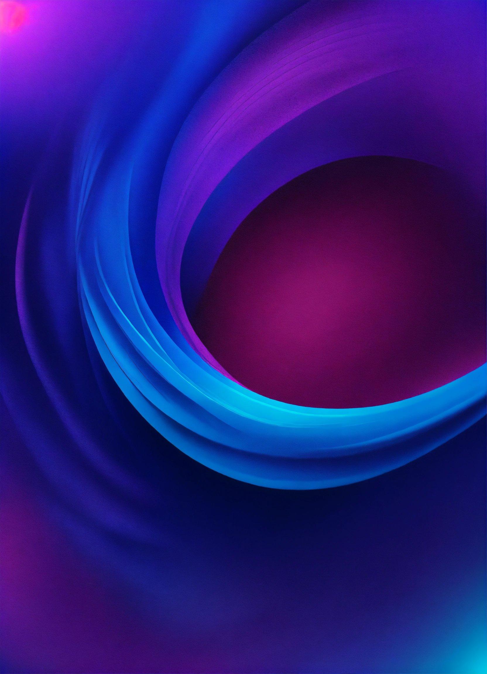 A Purple And Blue Background With A Circular Design