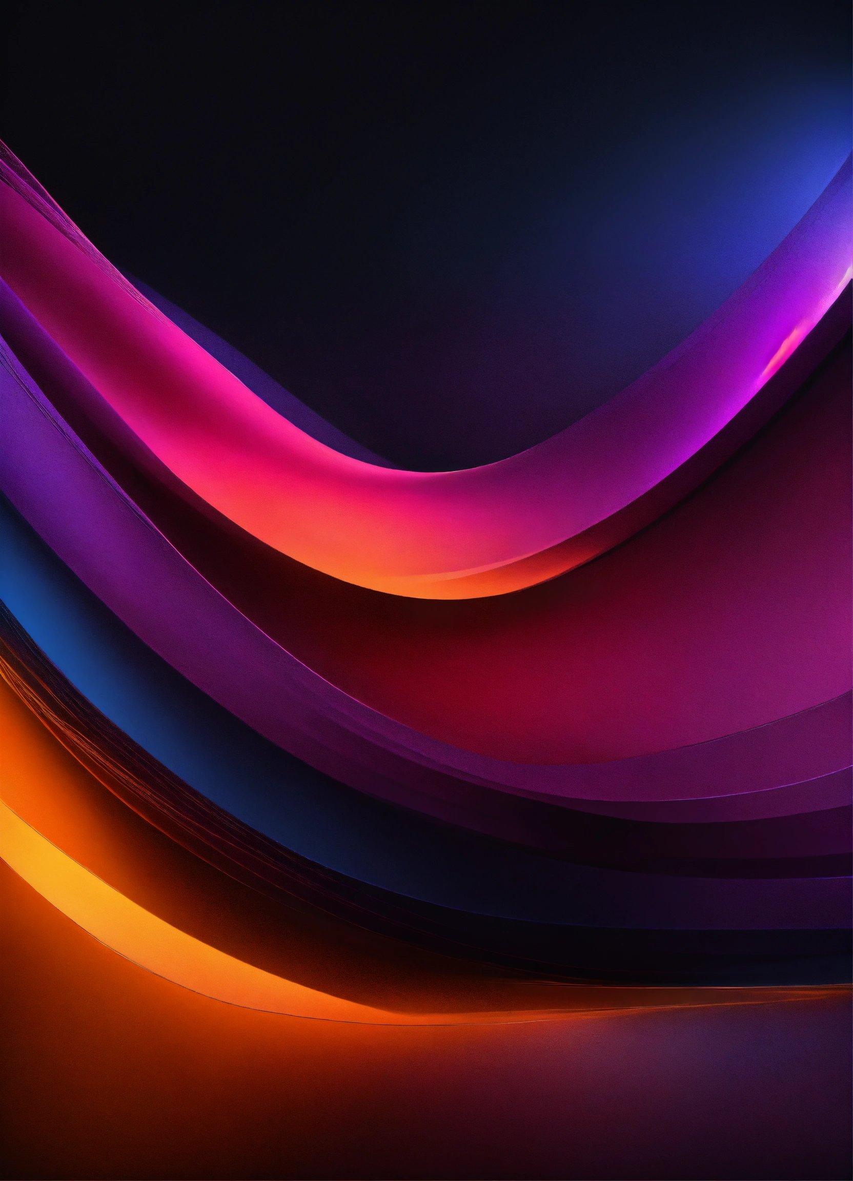 A Purple And Orange Background With A Black Background