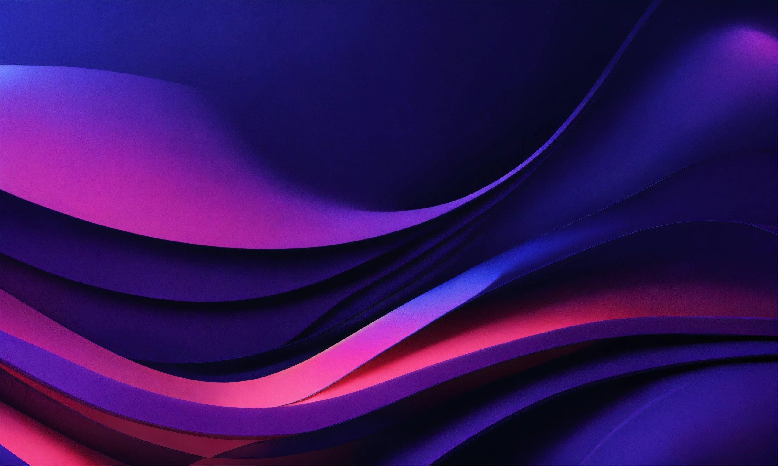 A Purple And Pink Abstract Background With Curves