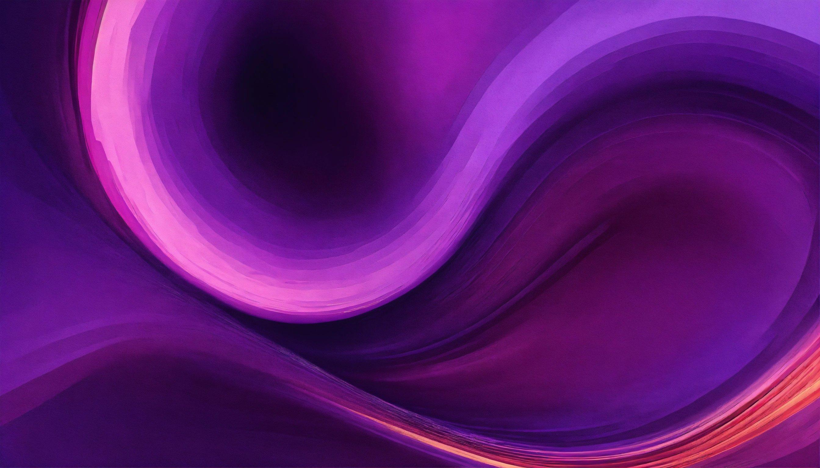 A Purple And Red Abstract Background With Wavy Lines