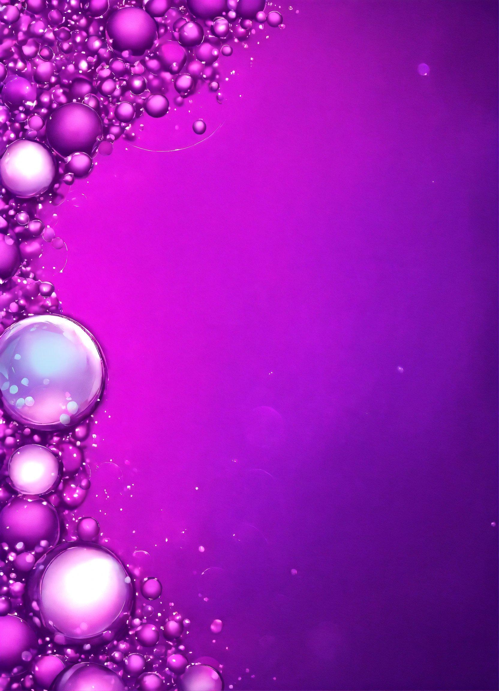 A Purple Background With Bubbles And Bubbles