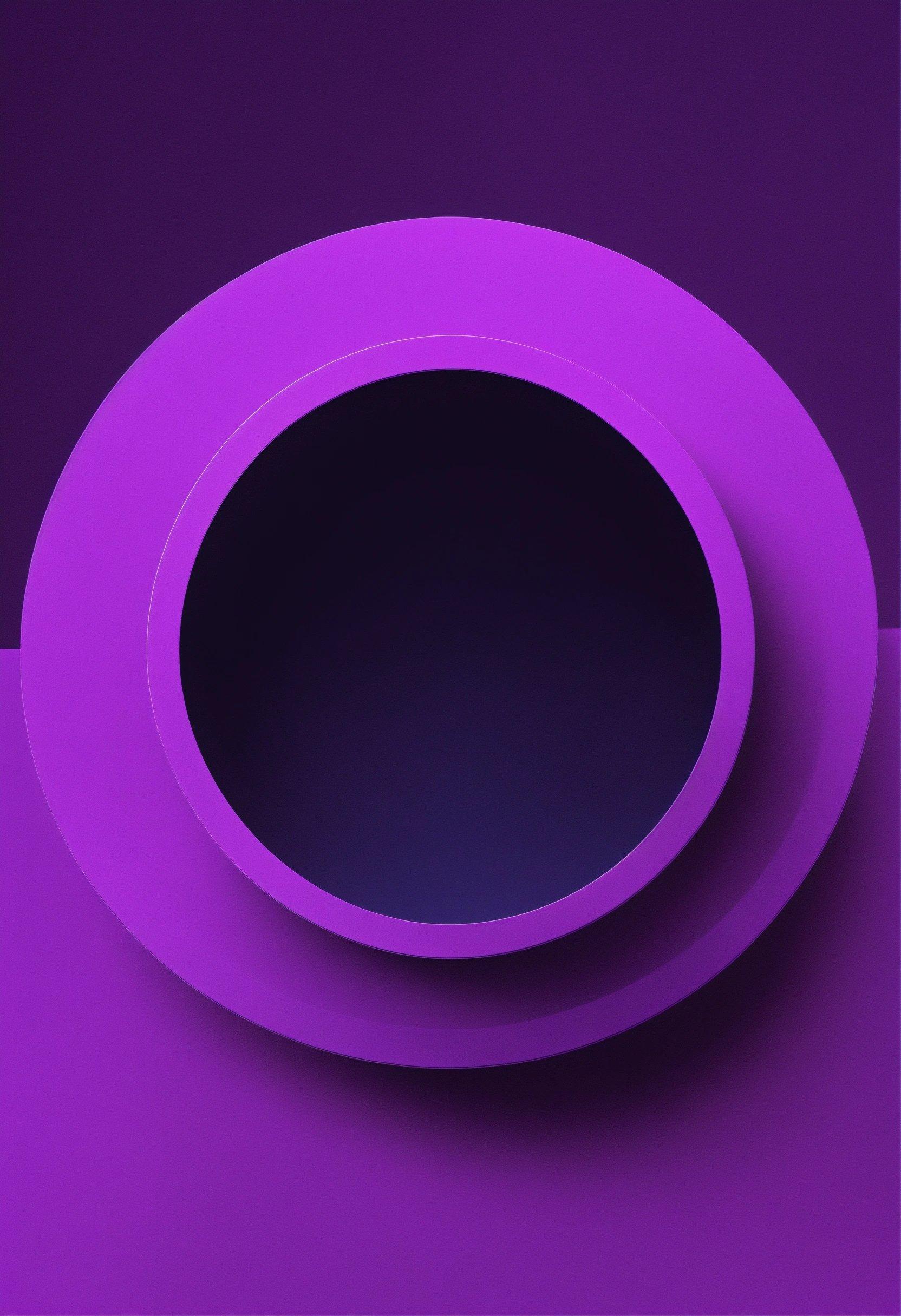 A Purple Plate Sitting On Top Of A Purple Table