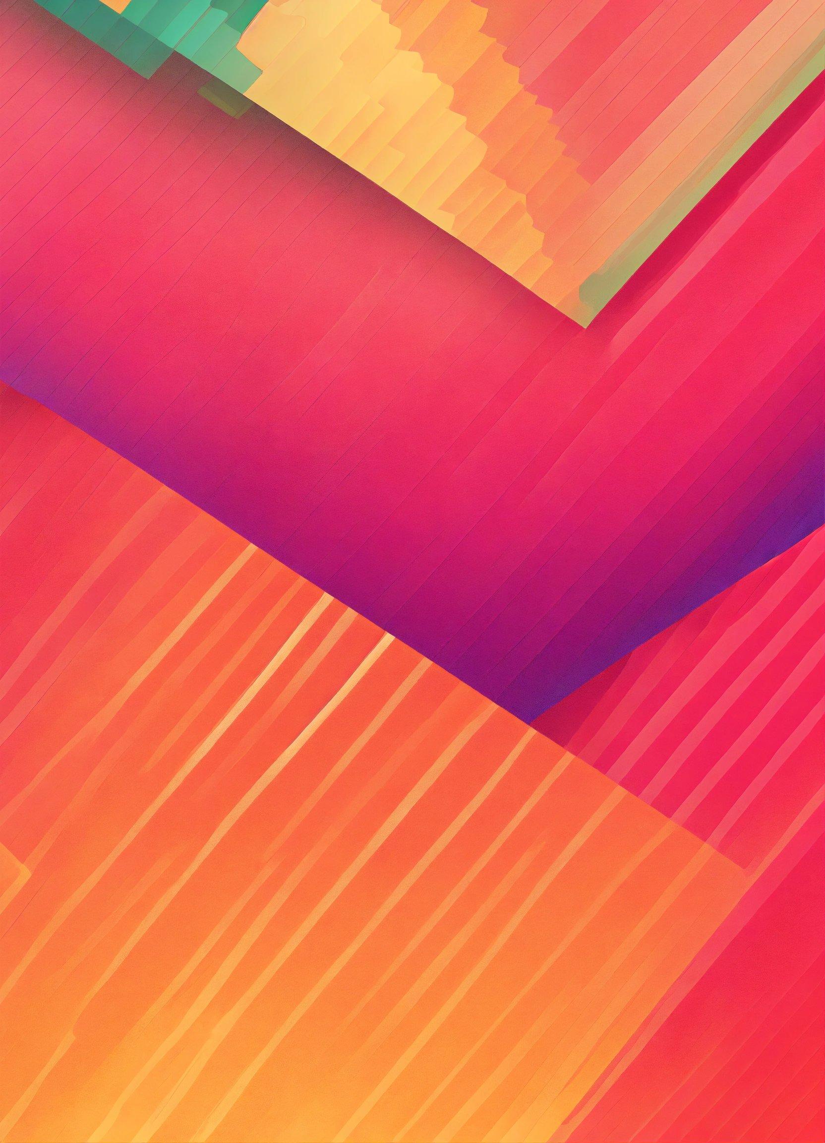 A Red And Yellow Abstract Background With Lines