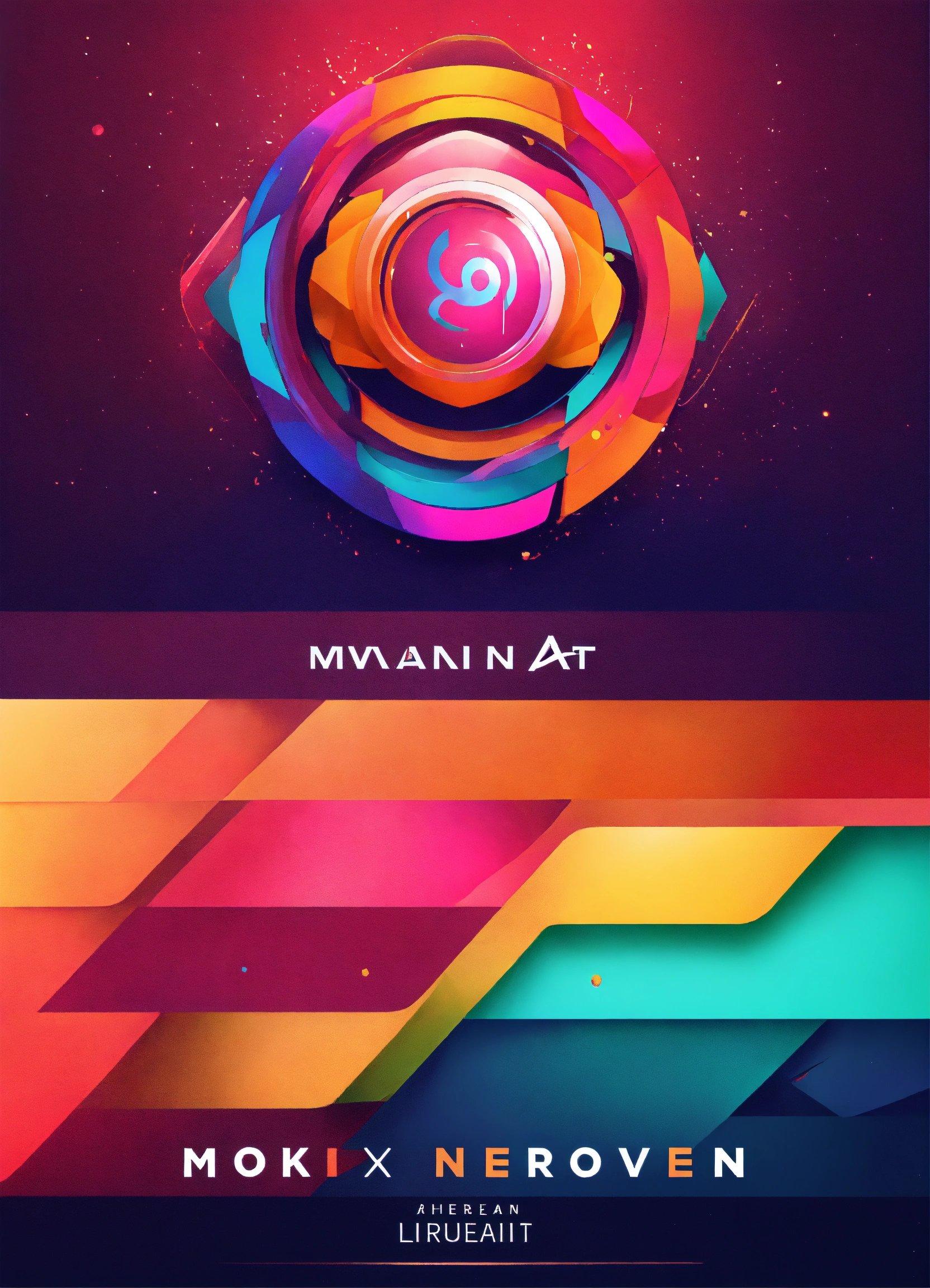 A Set Of Three Colorful Abstract Banners