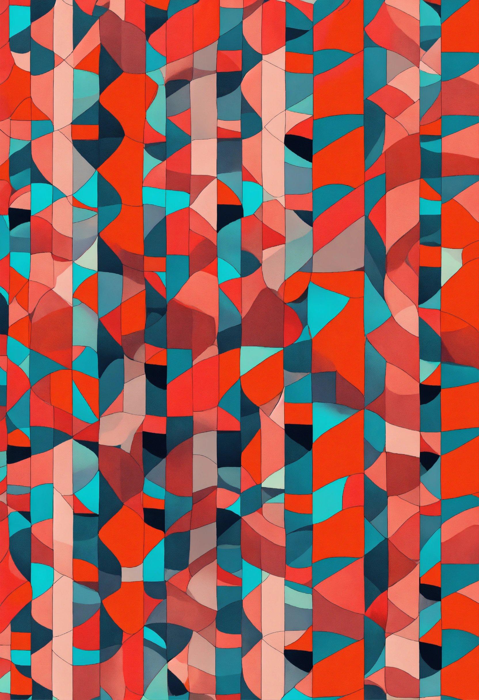 A Very Colorful Abstract Background With A Lot Of Different Shapes