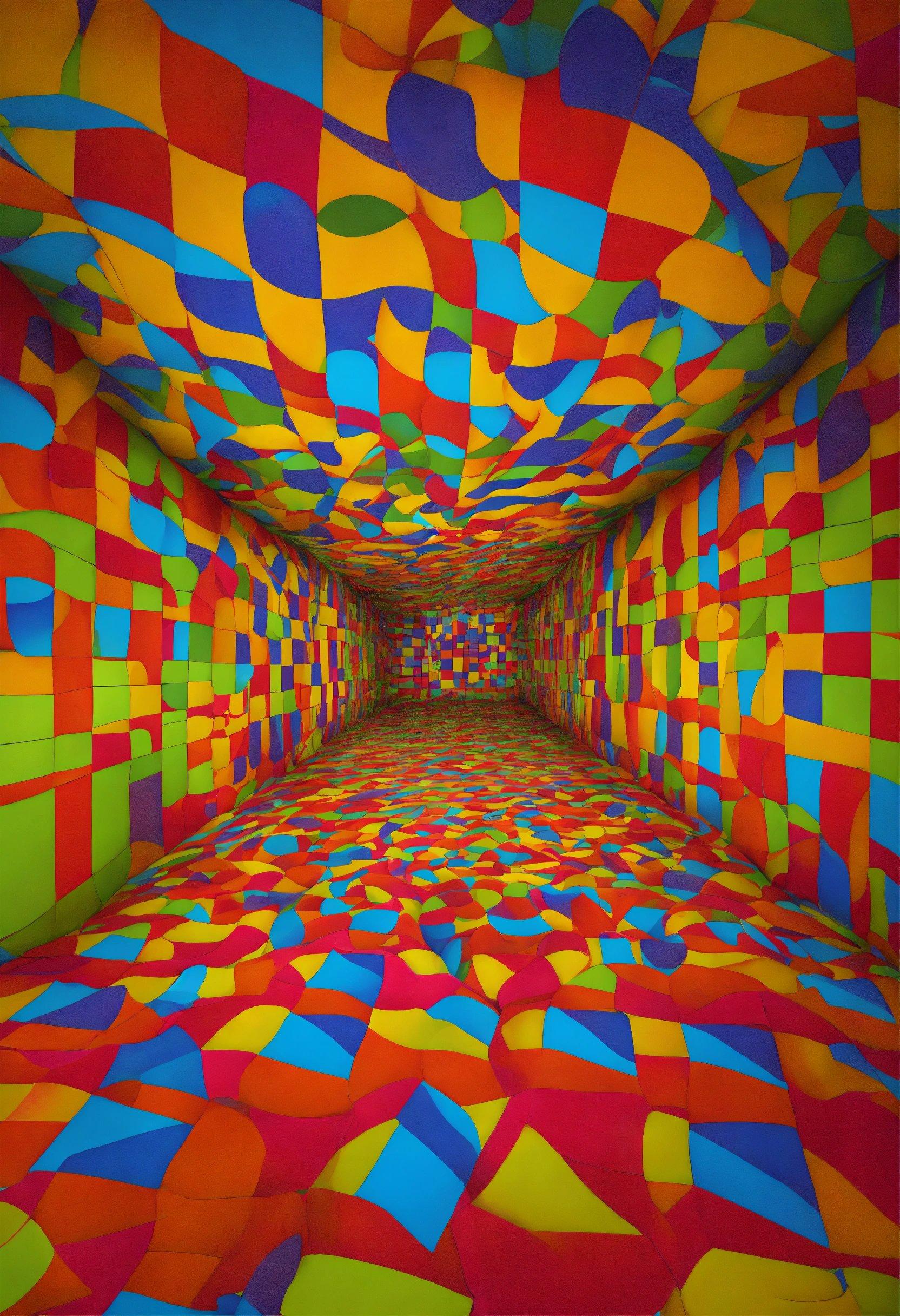 A Very Colorful Room With A Lot Of Different Colors