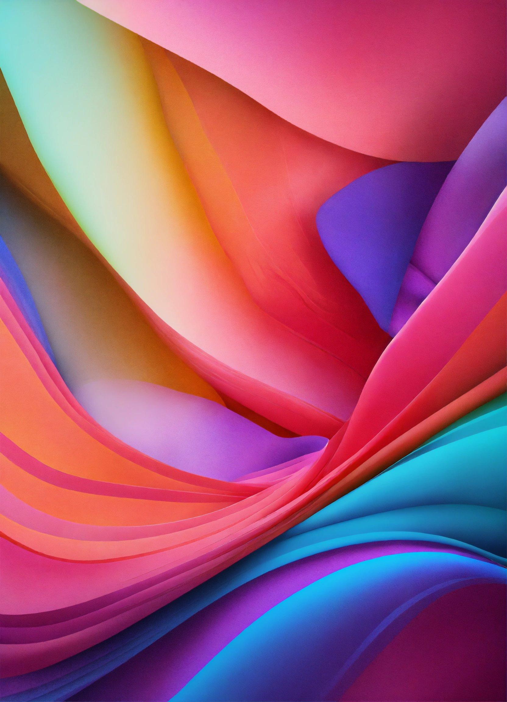 A Close Up Of A Cell Phone With A Colorful Background