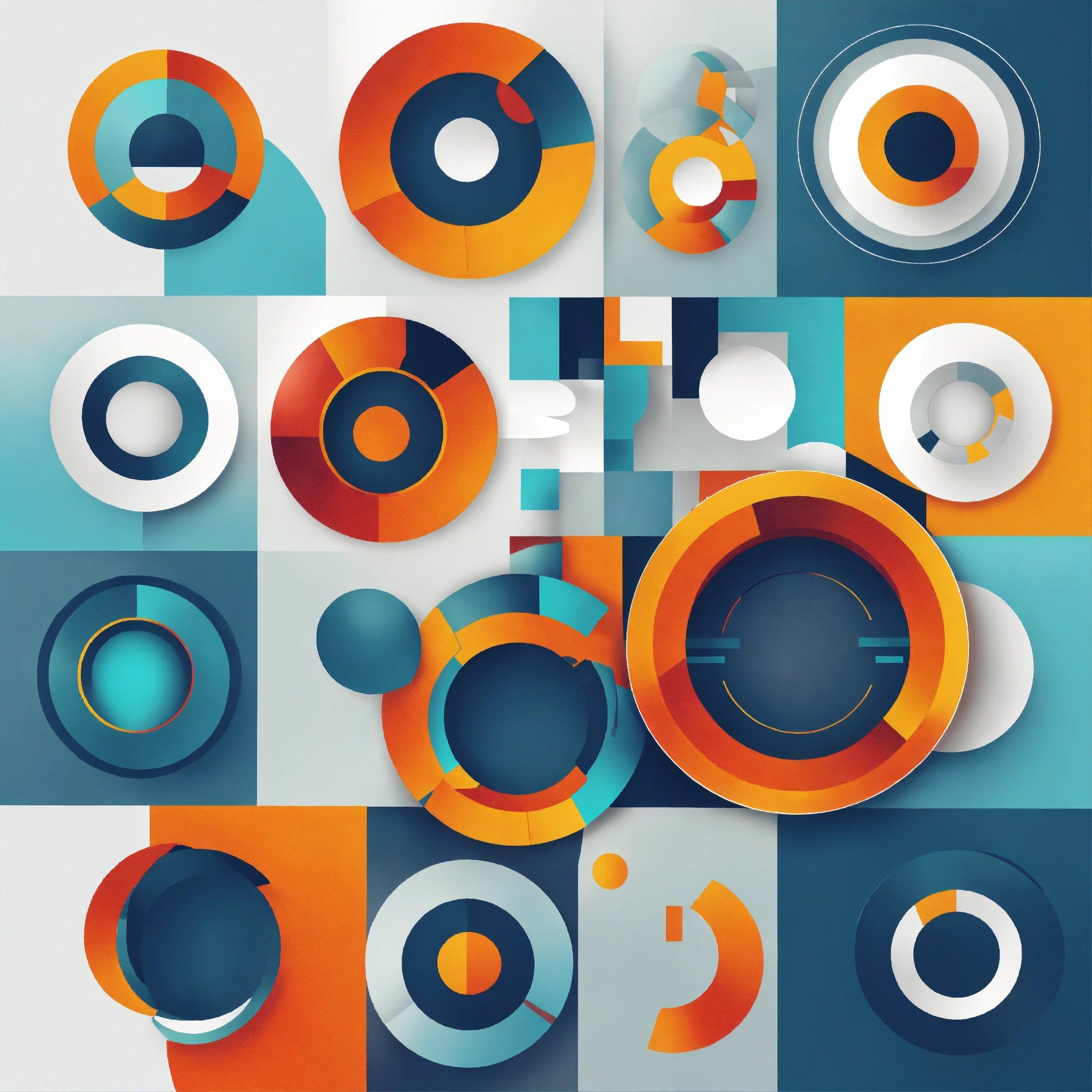 An Abstract Background With Circles And Circles