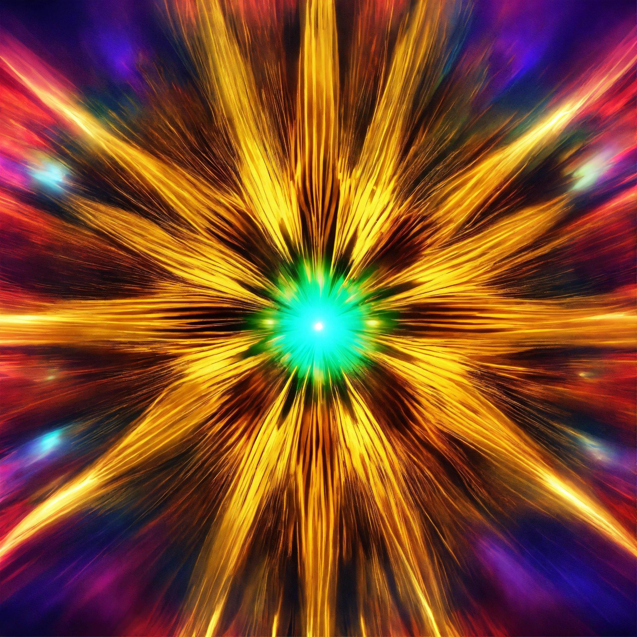 An Abstract Image Of A Star Burst