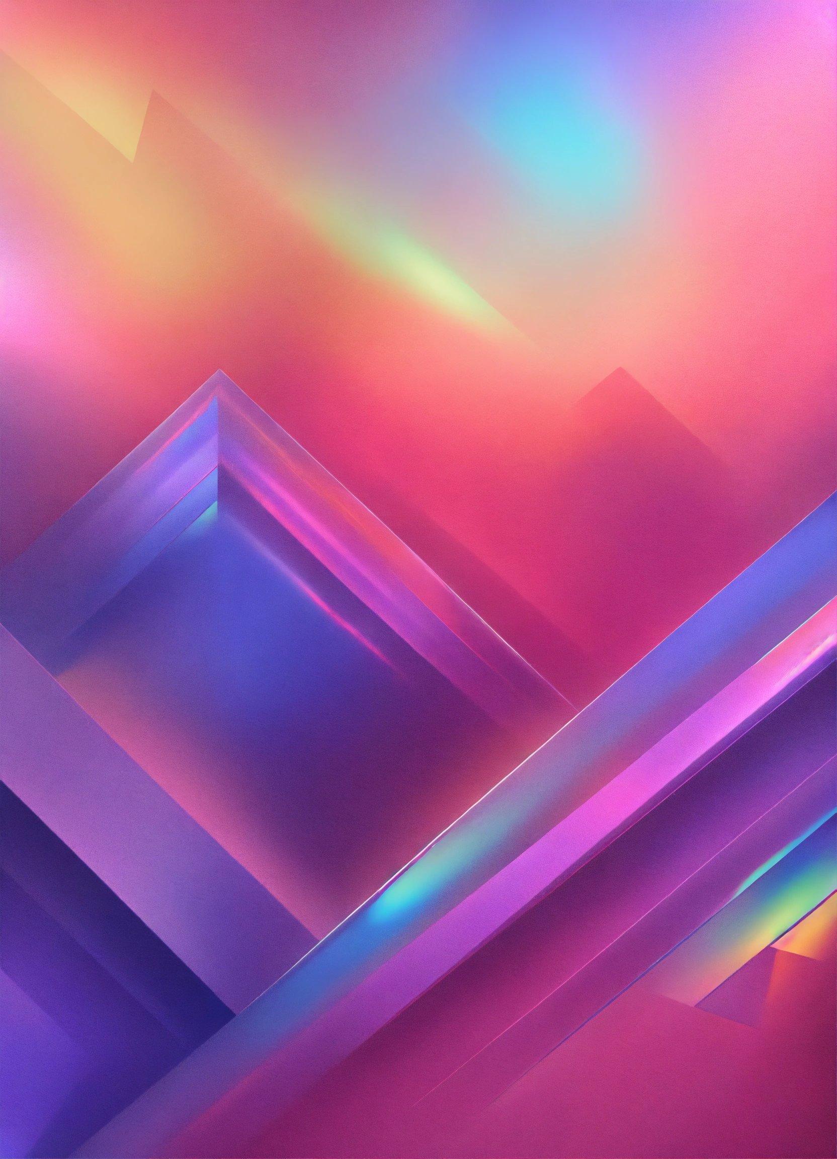 An Abstract Painting Of A Purple And Pink Background