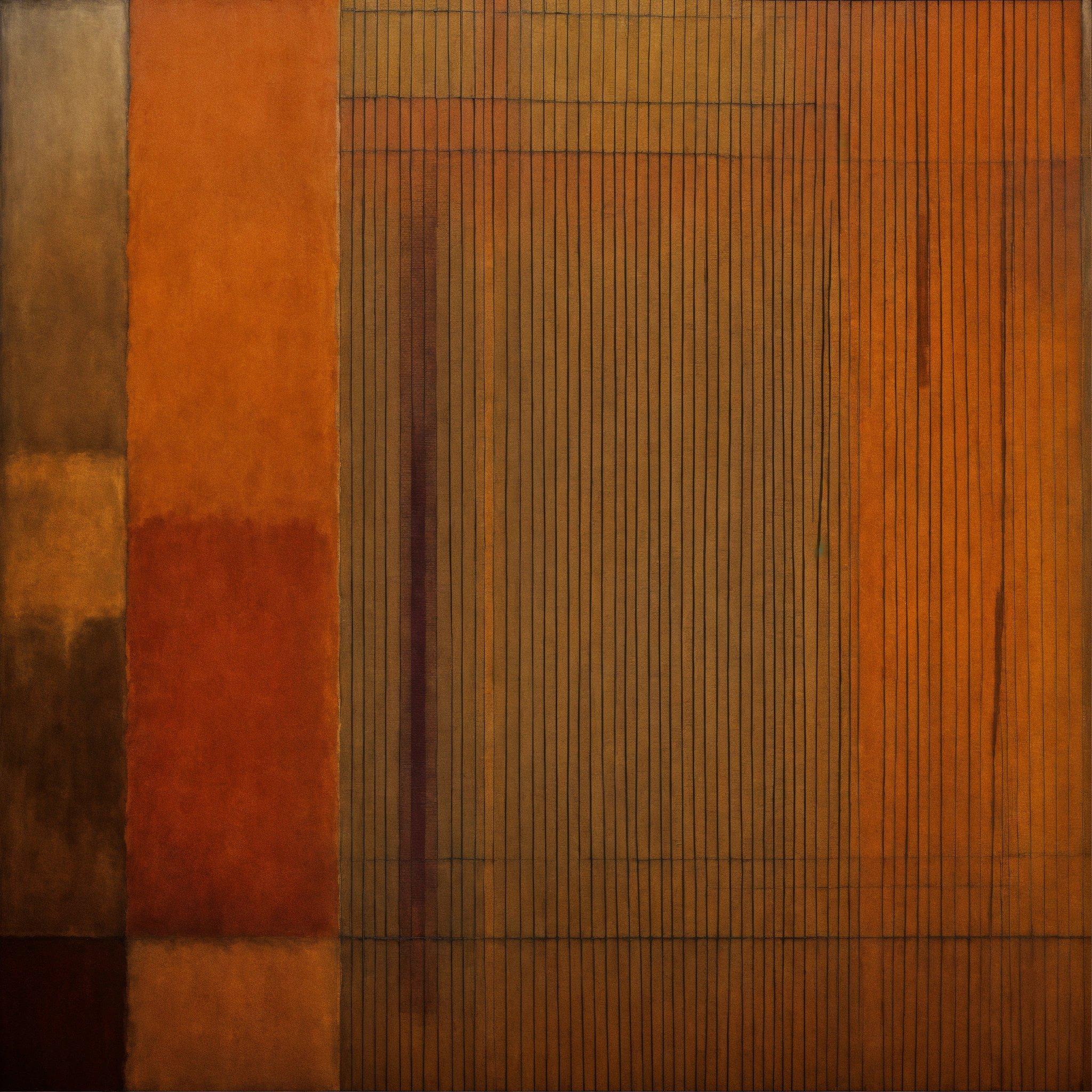 An Abstract Painting Of Brown And Orange Colors