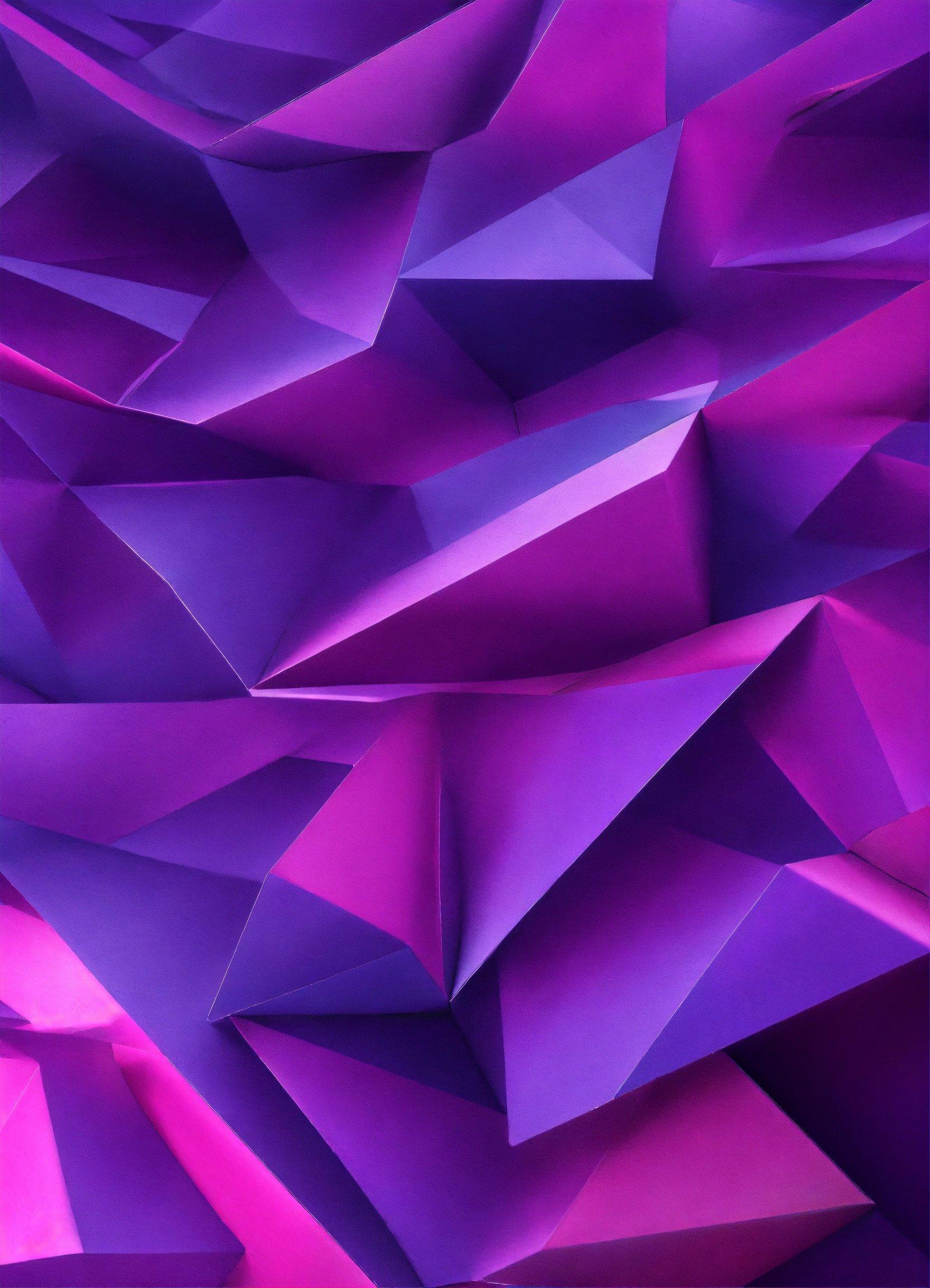 An Abstract Purple Background With Many Triangular Shapes