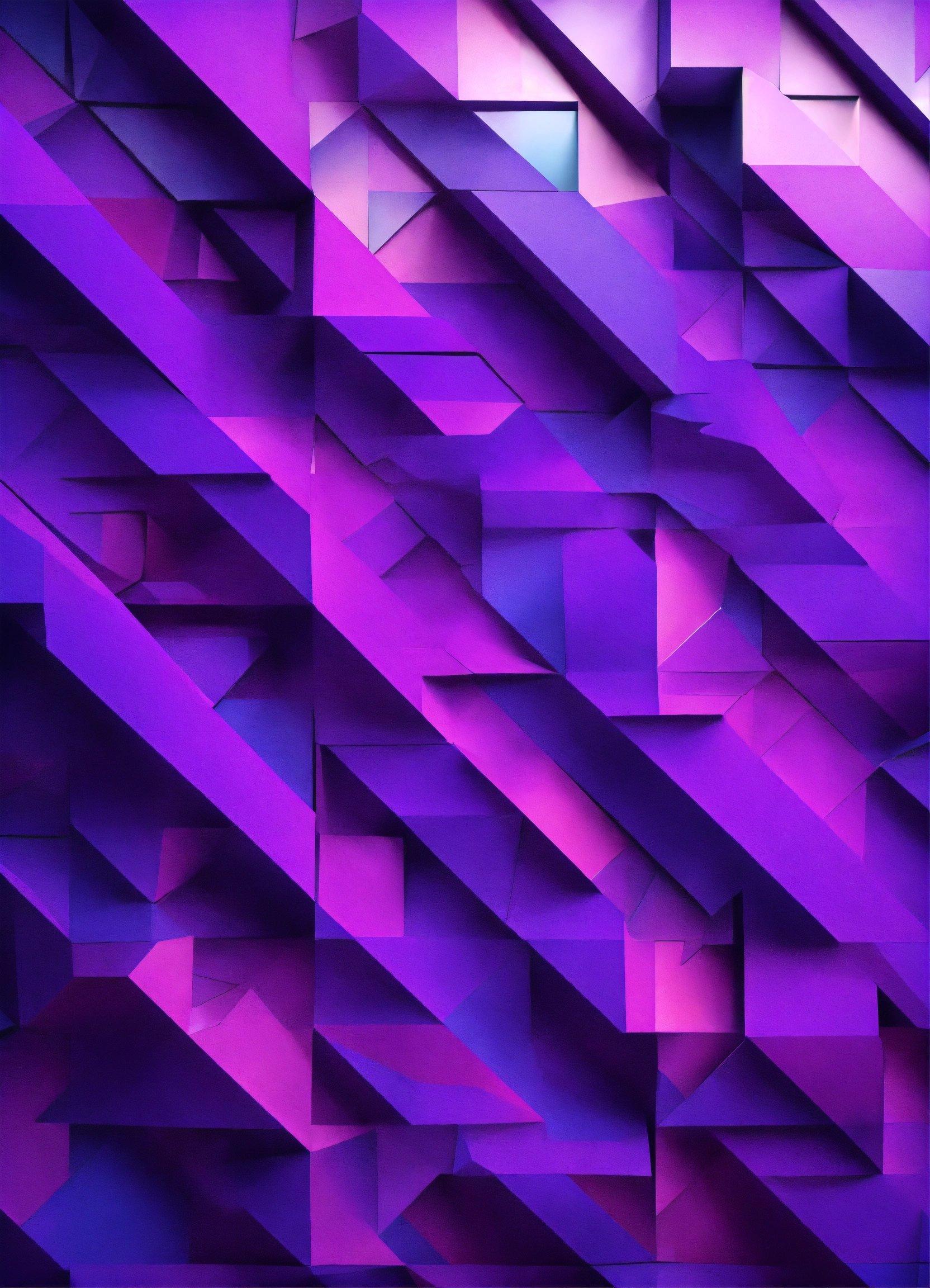 An Abstract Purple Background With Squares And Rectangles